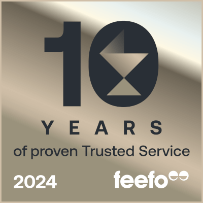 Feefo’s 10 Years of Excellence Award 2024 logo