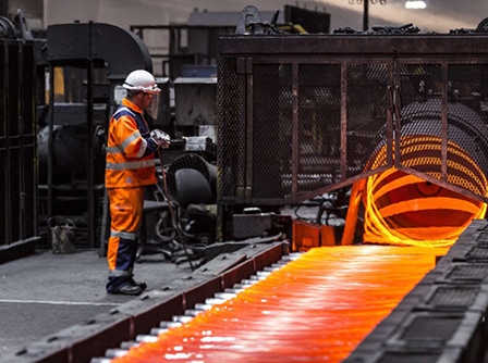 British Steel worker
