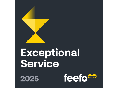Feefo exceptional service logo