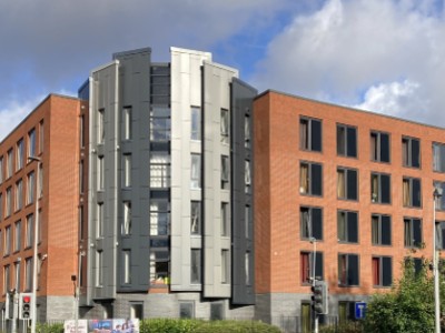 exterior of student accommodation