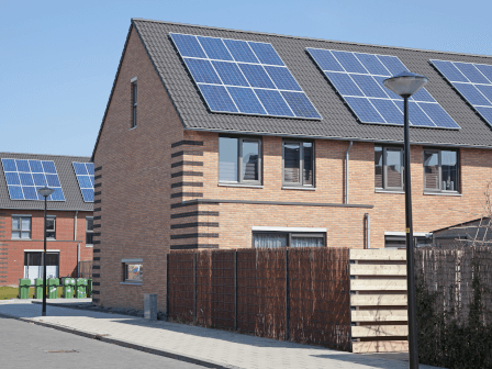 House with solar panels