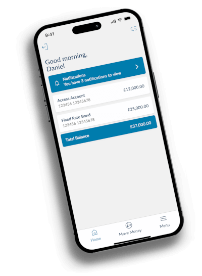 Example of mobile app screen